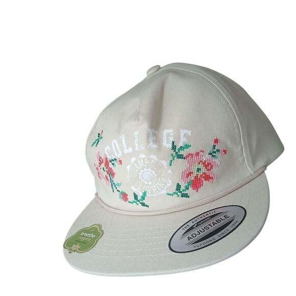 YUPOONG Classics Cap College Campus Clothing Floral Embroidered Baseball Hat main image 5